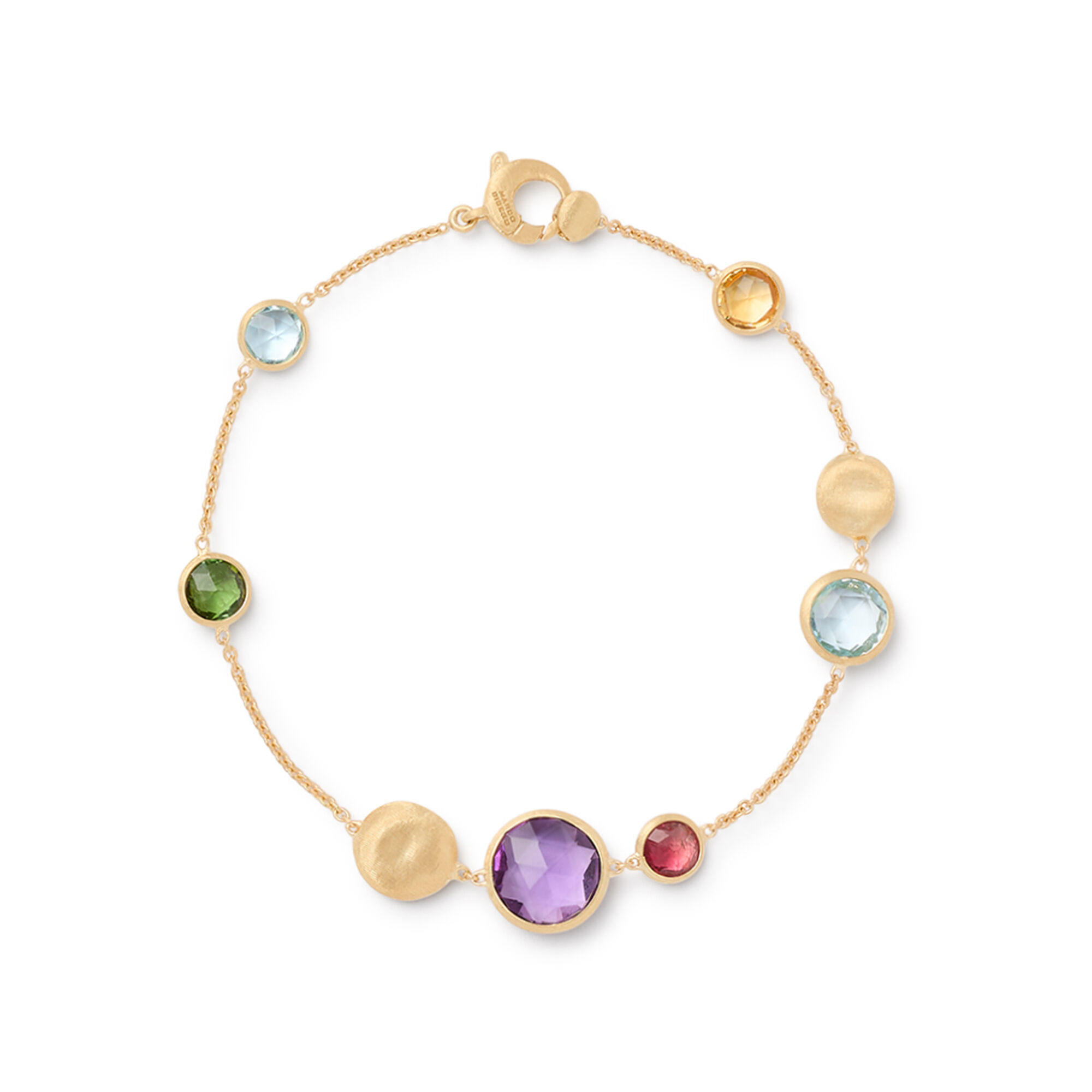Marco Bicego Jaipur Colour Yellow Gold and Semi Precious Gemstone Bracelet Maison Birks